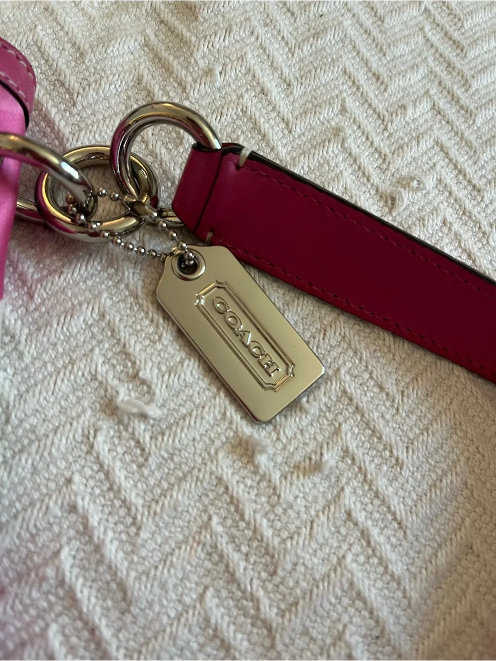 Coach Y2K Pink Optic Satin Bag